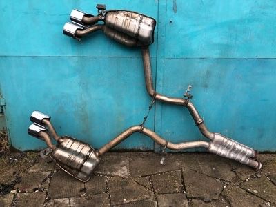 W211 w219 mercedes выхлоп 6.3amg, глушитель, резонатор амг63