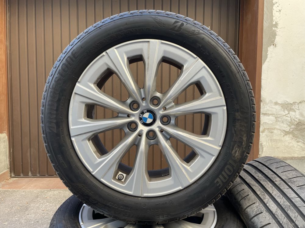 Комплект оригинални джнати 17” за BMW 3, дачици и гуми BRIDGESTONE