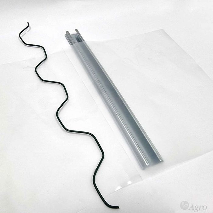 Зажим зиг заг профиль для тепличный пленки