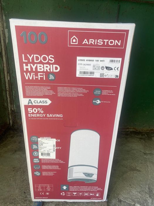 Boiler electric cu pompa căldura garantie Ariston Hybr wifi 100L 1200w