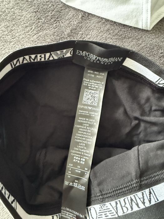 Emporio Armani set 2 chiloti alb-negru marimea S noi originali