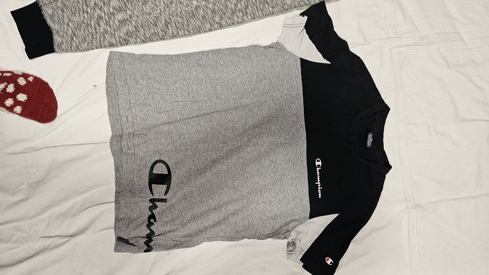 Trening gri pantaloni lungi și tricou Champion 158(XS)