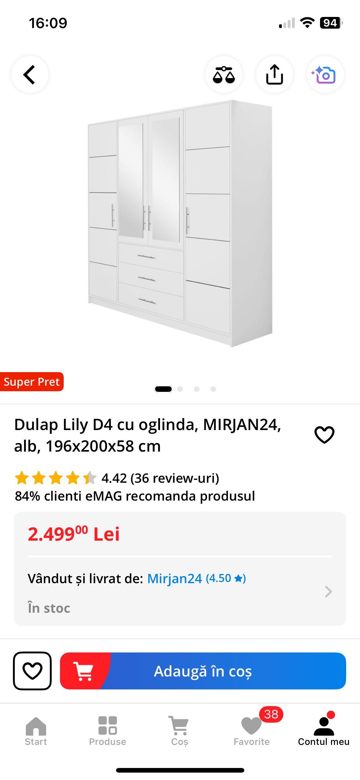 Dulap cu oglinda