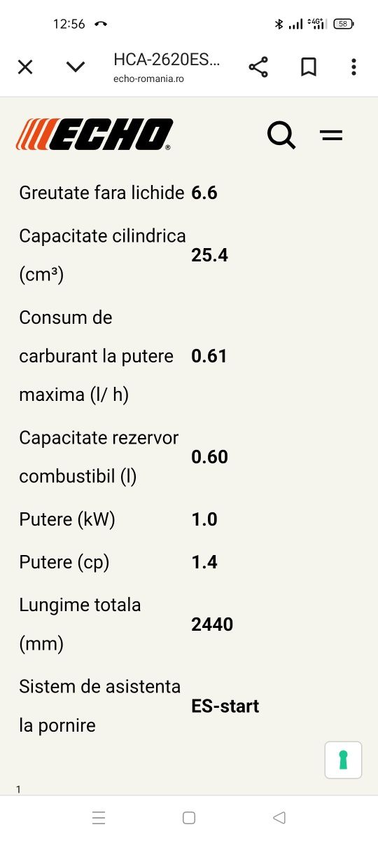 Suflanta foarfeca gard viu Echo