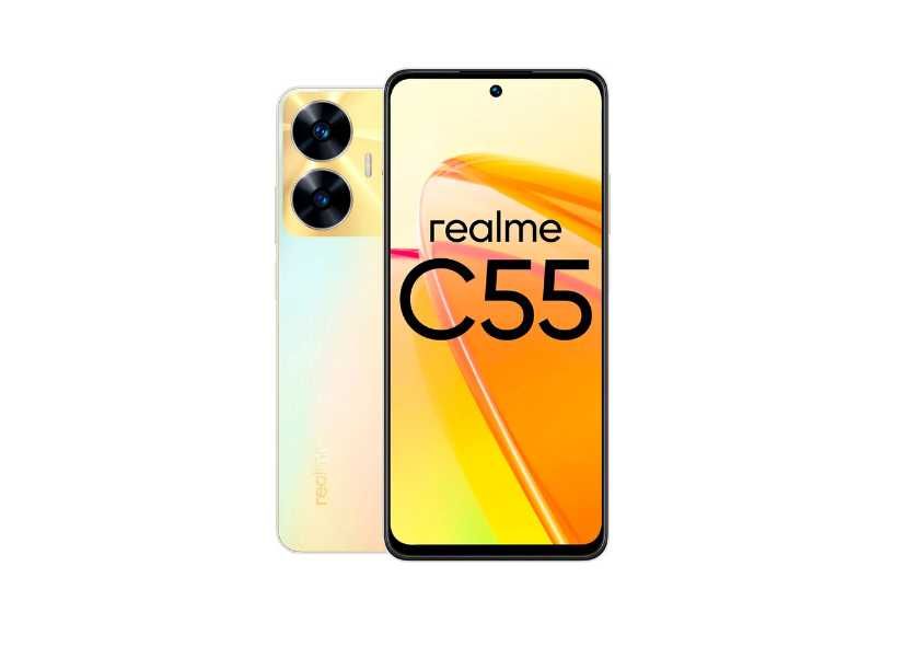 Новый Запечатанный realme c55 256 Gb. Цвет Sunshower. Магазин Red Geek