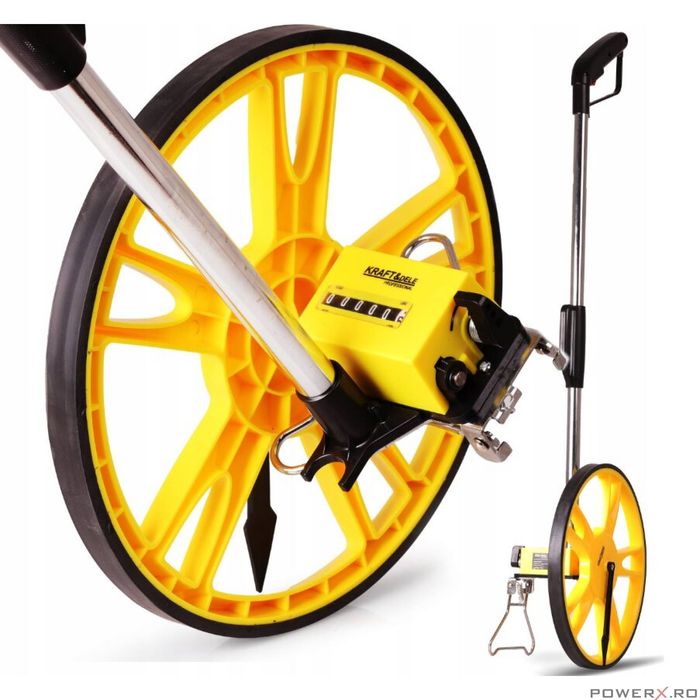 Roata pentru masurat distante cu contor mecanic 5 cifre, Kraft