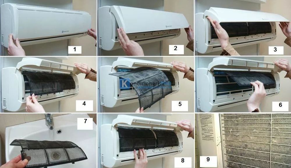 Чистка кондиционера,фильтров,барабана,агрегата