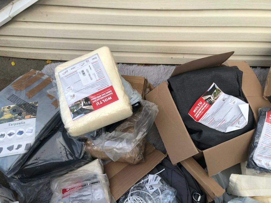 стока лот непромокаеми платнища и засенчващи мрежи 29 броя