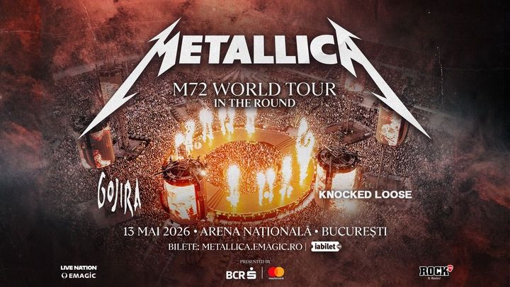 Vând 2 bilete cu loc concert Metallica