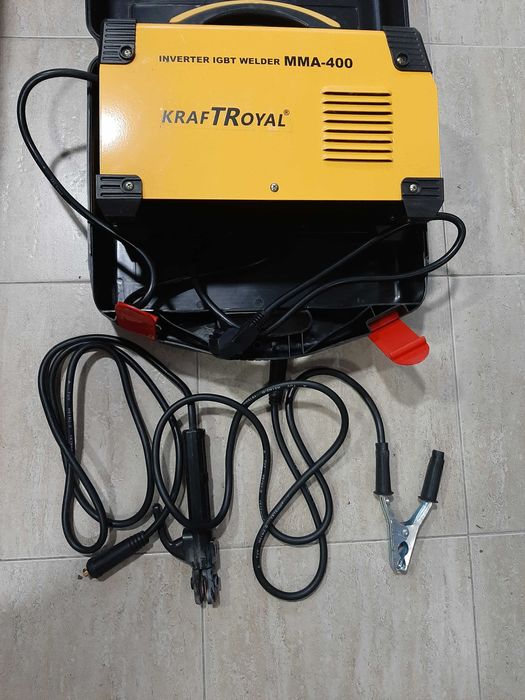 Нов Инверторен Електрожен в куфар KrafT Royal 400 ампера