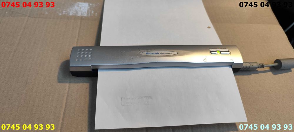 scanner portabil PLUSTEK OPTIKSLIM M12 scsa4601eu usb testat win11