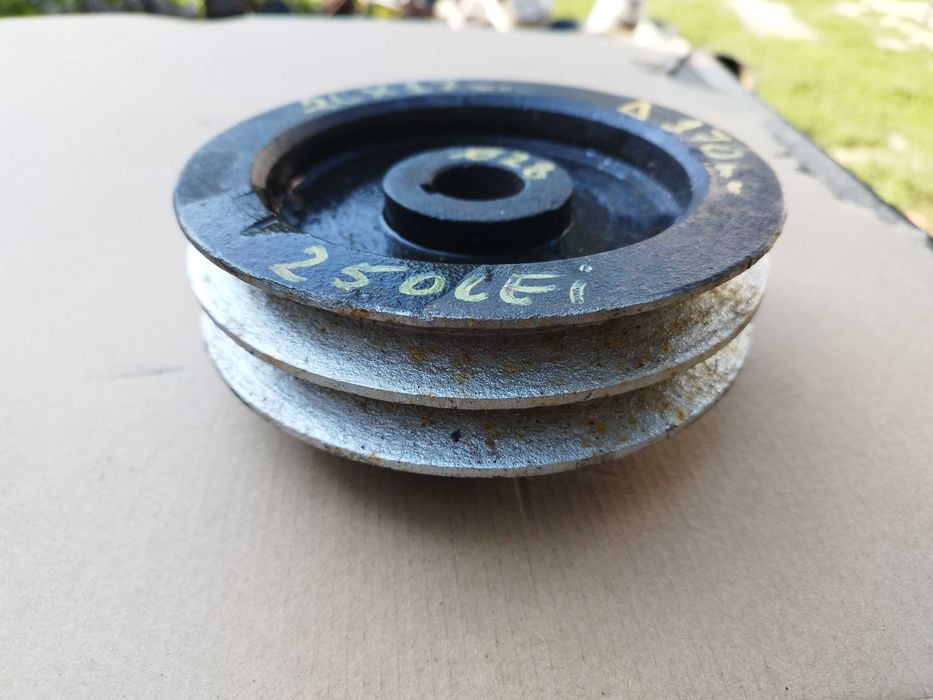 Fulie cu doua curele de 17 cu diametrul de 17 cm