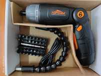 Surubelnita cu acumulator, 6 trepte putere, 32 biti+extensie flexibila