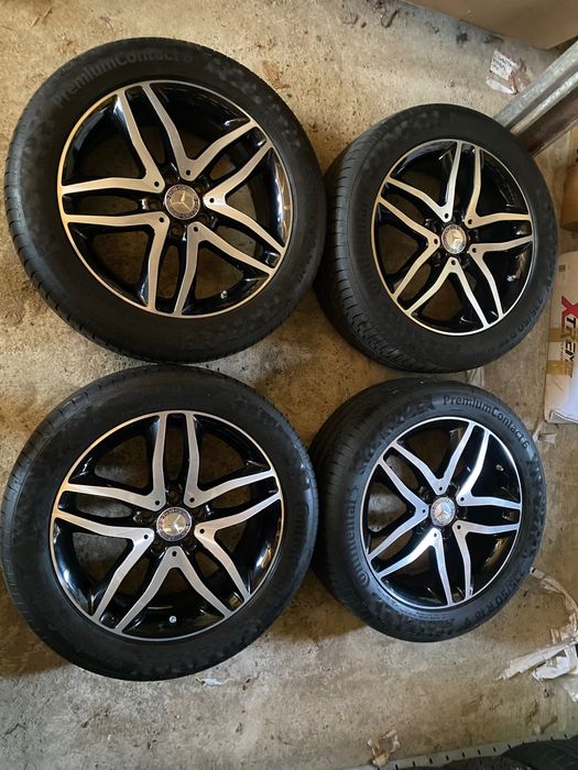 Roți originale R18 Mercedes 235/50R18 Continental senzori de presiune