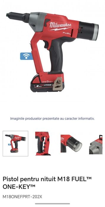 Pistol pentru nituit M18 FUEL™ ONE-KEY™