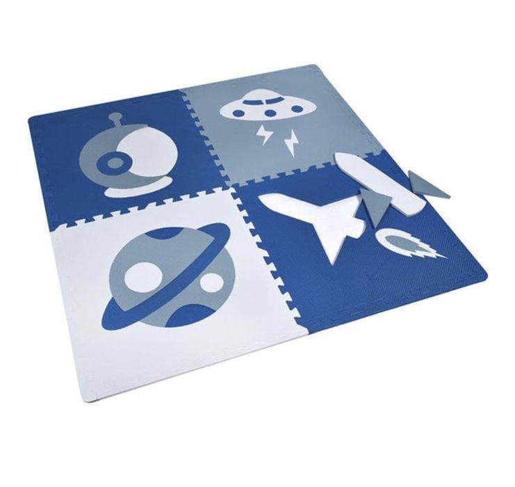 Puzzle de podea pentru copii Bleu Ciel 61x61 cm (8buc)