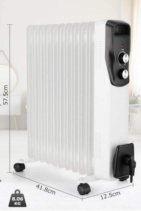 Radiator ulei Nictemaw 2500W termostat 3 trepte incalzire | 090444