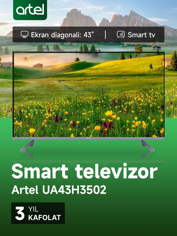 Artel 43H3502 4k         /televizor/телевизор/arzon/дёшево