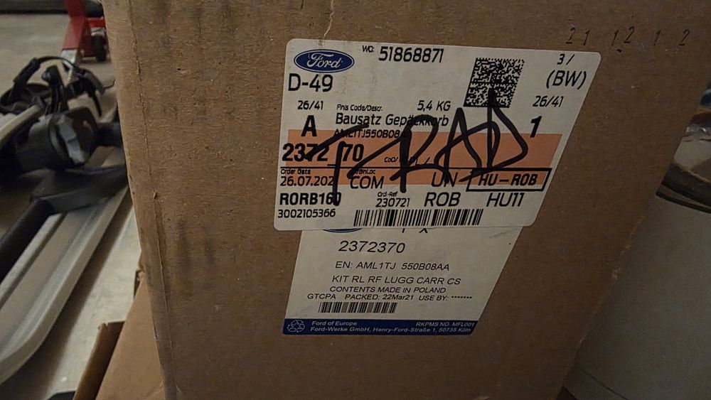 Vand Bare transversale acoperiș Ford Puma originale NOI !