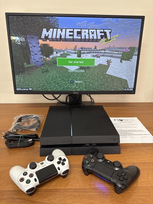 PS4 500gb с гаранция Fifa 26 minecraft Spiderman GTA Mario Playstation