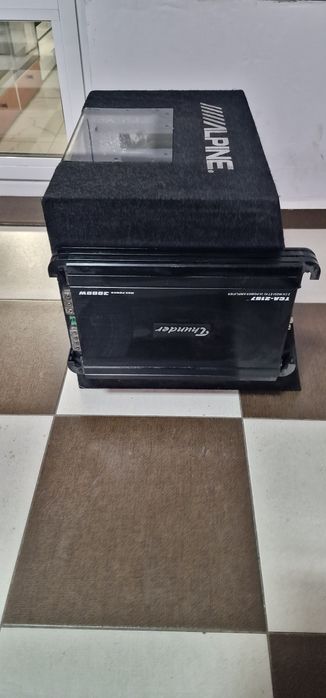 Бас каса alpine с усилвател thunder