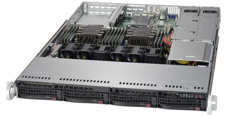 Новый сервер 1U 2x Xeon 24C/48T 128GB