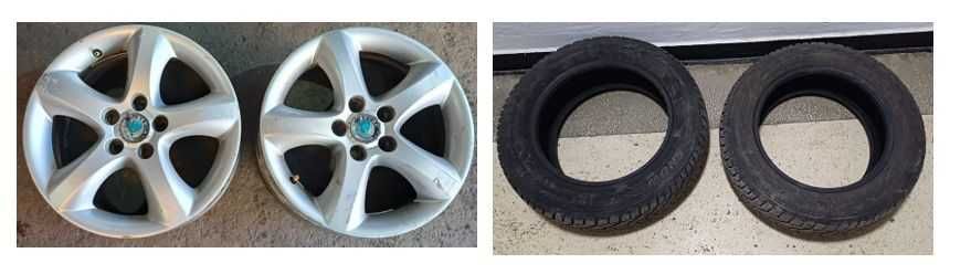 Jante 15 inch Skoda VW Audi Seat 6J R15 Cauciucuri RIKEN 185 65 15 M+S