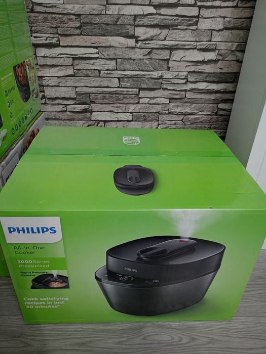 Multicooker PHILIPS  All-in-One HD215140, 5l, 1000W, negru SIGILAT