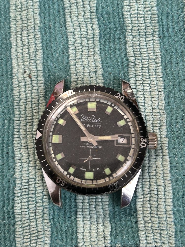 Ceas mecanic Diver Willer 17 jewels colectie vintage old