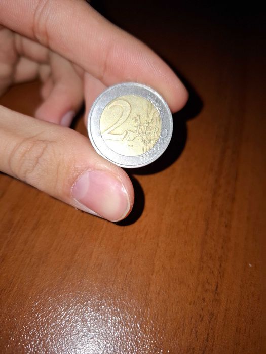 Рядка евро монета от 2 евро- 2002 година