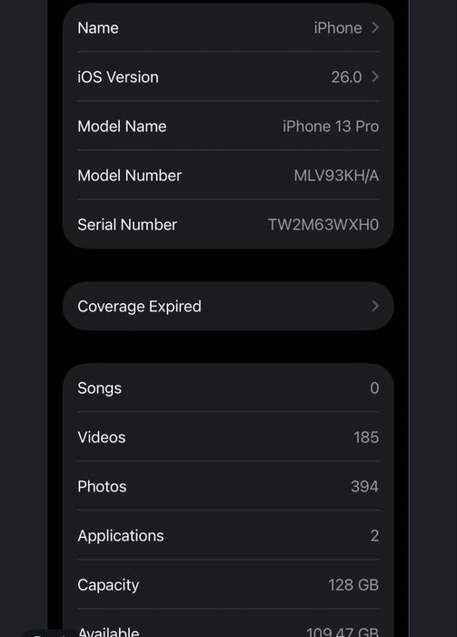 Iphone 13 pro 88% 128GB