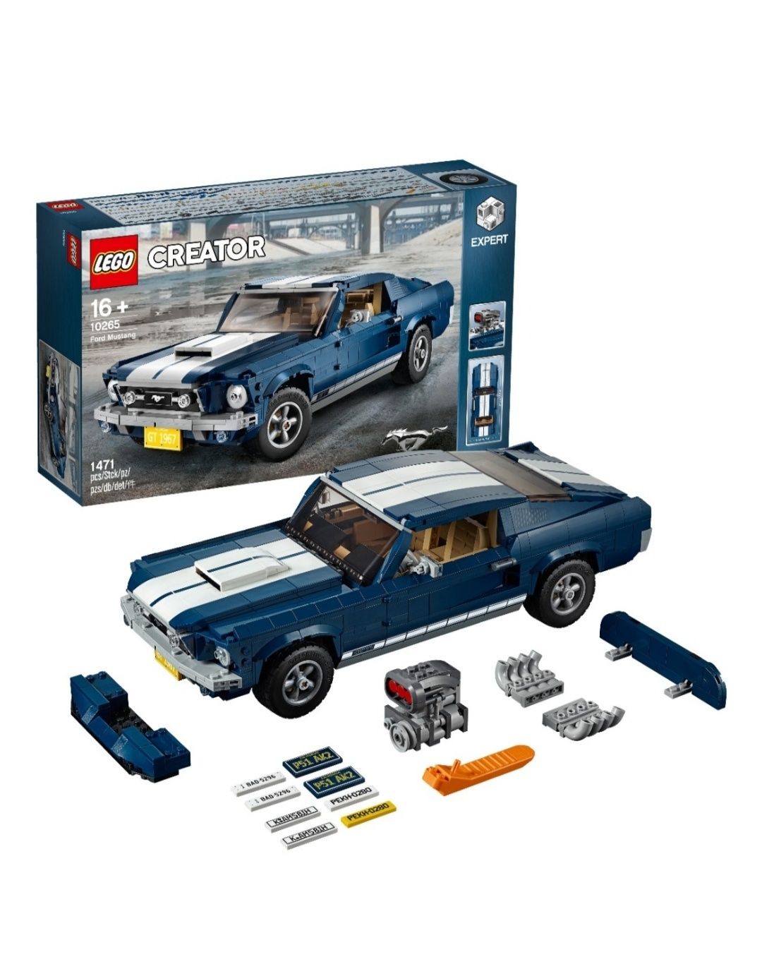 Конструктор LEGO Ford Mustang 10265, деталей 1471 шт