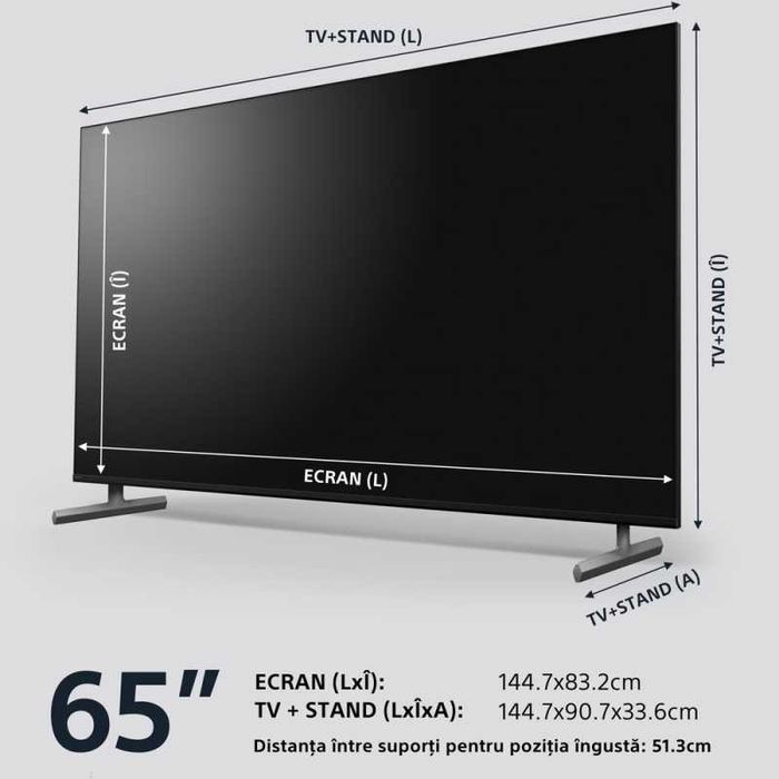 Televizor Sony BRAVIA LED 65X85L 164 cm Smart Google TV 4K 100Hz PS5