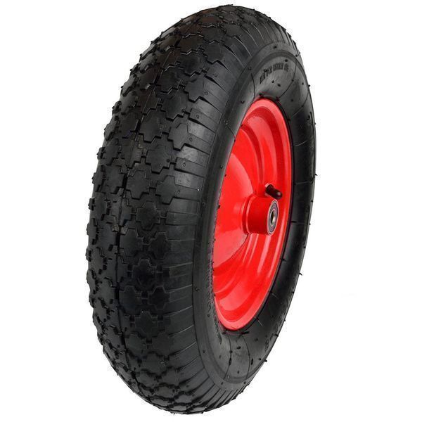 Колело за количка 4.00-8/2pr червена джанта