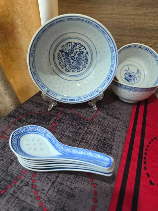 Китайски порцеланов оризов порцелан