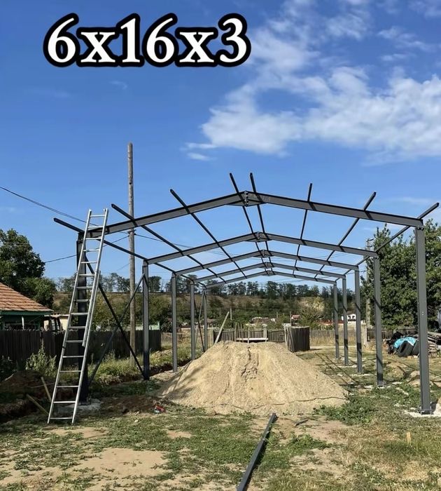 Vand structura metalica din stoc 7.5x16x4m