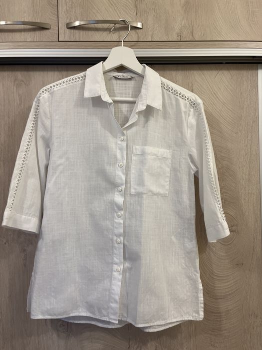 Памучна бяла риза