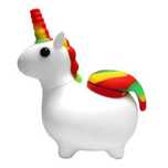 Pipa tutun sau plante Bong Unicorn alb rasta Urban Crew