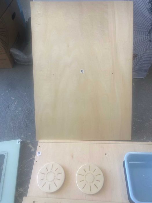 Дървена кухня за игра Little Dutch в цвят мента