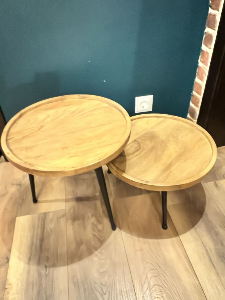 Set masute de cafea lemn masiv mango