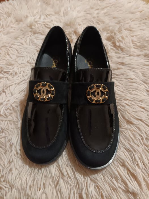 Chanel ест.кожа  обувки