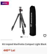 Trepied foto / video Manfrotto