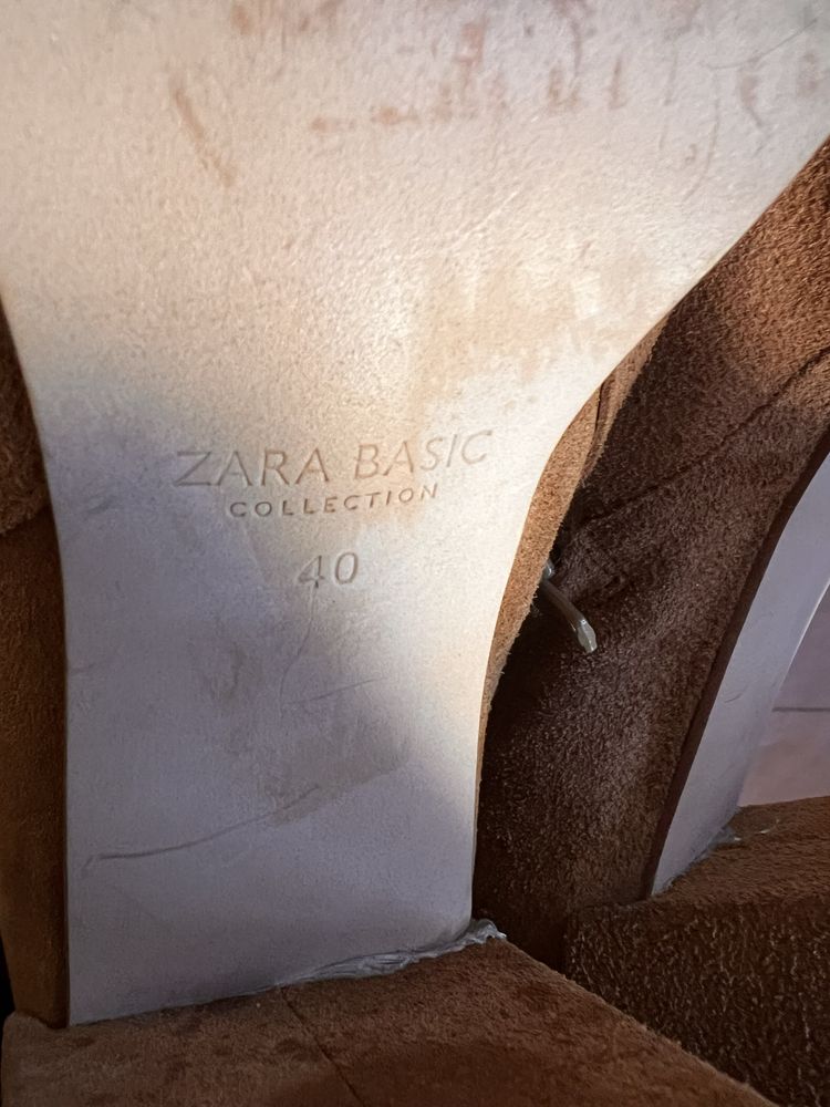 Ботуши Zara велур ...