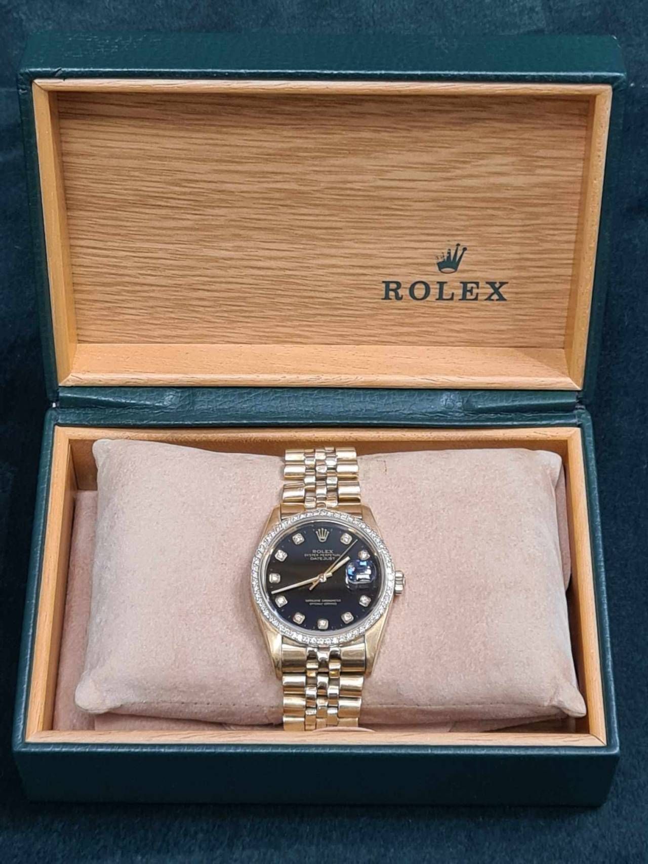 Rolex Oyster Perpetual Datejust, ''President'' din aur galben 18k cu