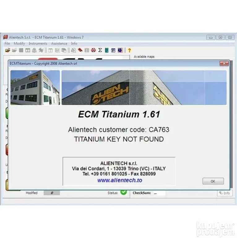 ECM Titanium 1.61 + Driver ECM 100.000+