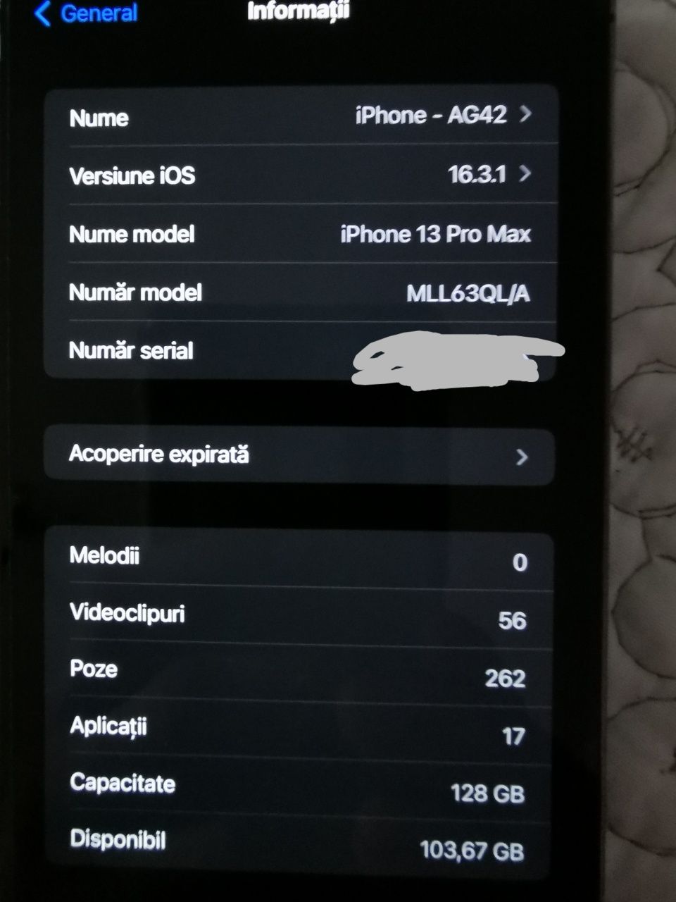 Vând iphone 13 pro max 128gb