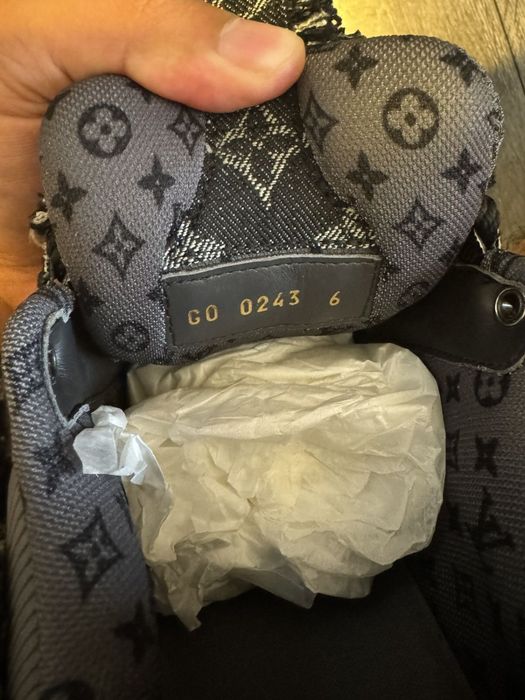 adidasi louis vuitton trainer denim monogram swarosky