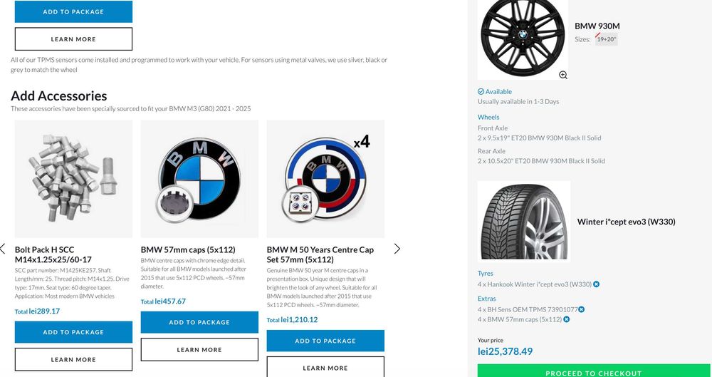 set roti bmw 930M + Hankook Winter i*cept evo3 (W330)