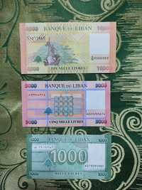 Продам новые банкноты Ливан. Смотреть фото.