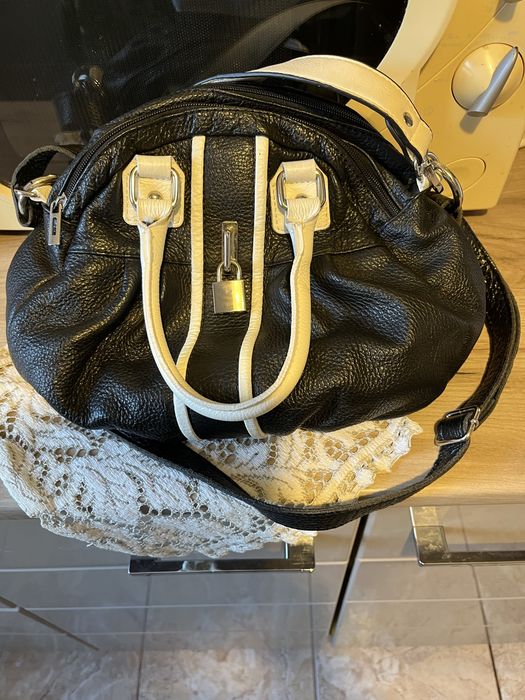 Geanta piele naturala The Genuine Leather fabricata in Italia